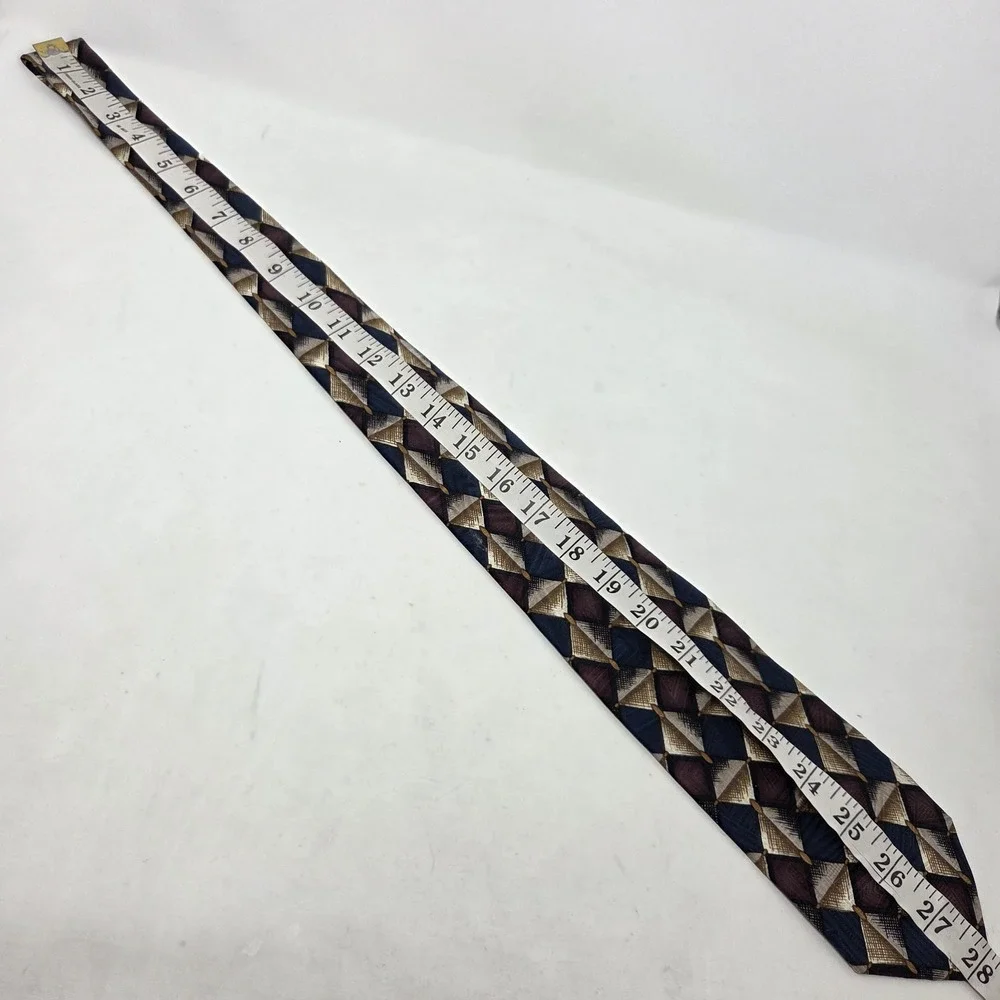 VINTAGE Robert Talbott Studio Nordstrom Geometric Multicolor‎ Necktie Silk USA
